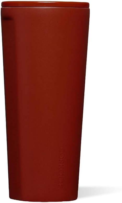 Corkcicle Insulated Tumbler with Sliding Lid, 24 oz, Brick