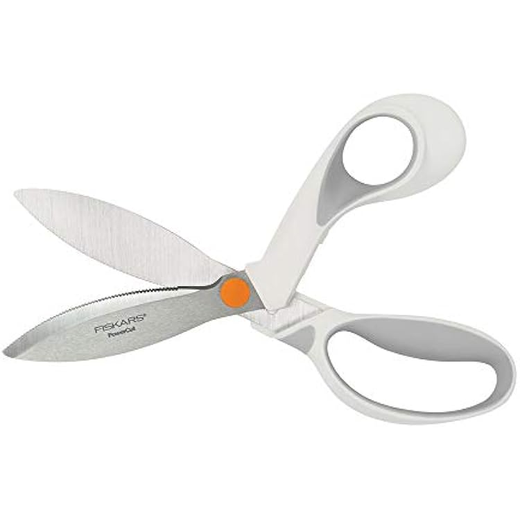Fiskars Crafts PowerCut Softgrip Shears 9, WhiteGrey