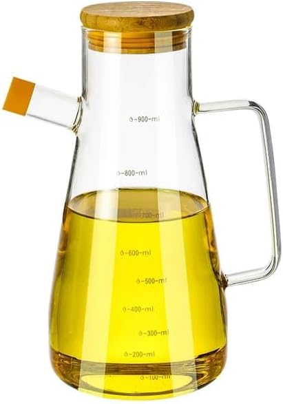Orret Home 900 Ml 2 Pieces Borosilicate Glass Oil Bowl, Termisil Heat Resistant Oil Bowl And Vinegar Bowl, Olive Oil, Oil Bottle For Lemon Juice And Vinegar (2 Pieces)