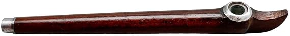 The Desert Whisperer - Premium Hand-Carved Medwakh Wooden Pipe 15cm Traditional Arabic Dokha Smoking Pipe with Intricate Engravings and Filter (WP657)