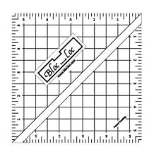 Bloc Loc 14cm Half Square Triangle Ruler, Acrylic Ruler