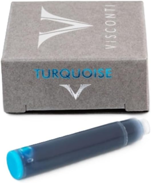 7 Visconti Ink Cartridges - Turquoise