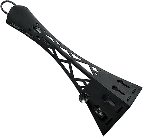 British Style Titanium Tailpiece Set for violin with Titanium tailgut Pro, Optional with or without fine tuner (With fine tuner)