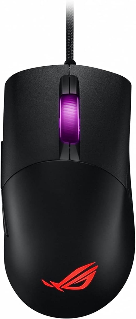 ASUS ROG Keris Ultra Lightweight Wired Gaming Mouse | Tuned ROG 16,000 DPI Sensor, Hot-Swappable Switches, PBT L/R Keys, Swappable Side Buttons, ROG Omni Mouse Feet, ROG Paracord & Aura Sync RGB