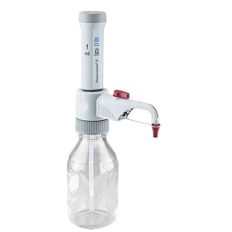 BRANDTECH SCIENTIFIC 4600211 Dispensette S Fixed-Volume Bottletop Dispenser with Recirculation Valve, 1 mL Capacity