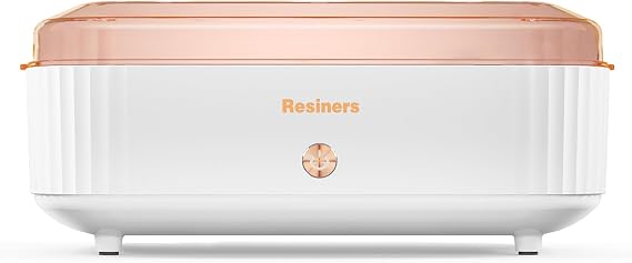 Resiners Resin Curing Machine with Larger Tray for Resin Starter, Cure Air, Auto Curing 2H Resin Supplies, Resin Dryer Curing Station for Epoxy Resin Molds Art Craft Casting, Pearl White (Patented)