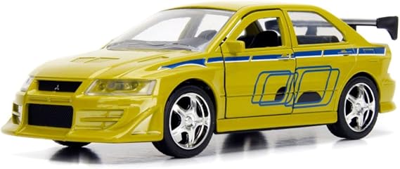 Jada Toys Fast & Furious 1:32 Brian's 2002 Mitsubishi Lancer Evo Die-cast Car, Toys for Kids and Adults