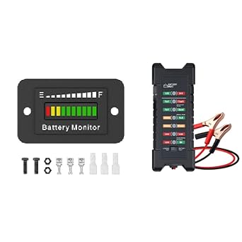 BM210 LED Battery Meter+Car 12V 24V Battery Tester