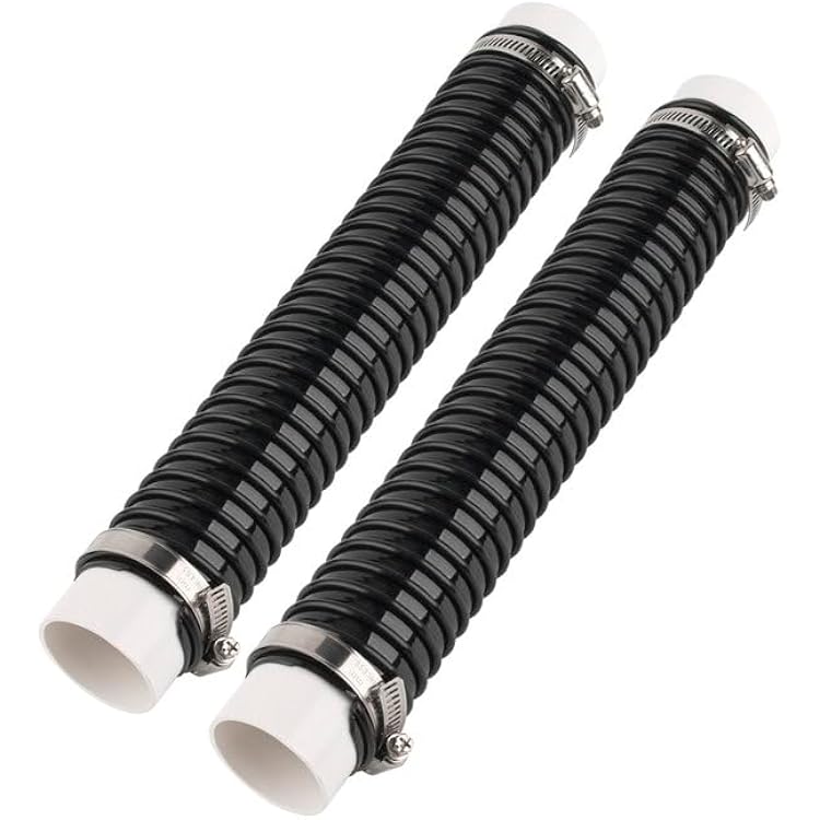 Central Vacuum Hose fits Connect A 2-Inch Indoor Vacuum Tube Compatible with OVO Flex Easy Retrofit Flexible Pipes to Install Quickly Easily Central Vacuum to an Existing Pipiping Network - Black