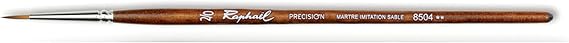 Raphael Precision Imitation Sable Brush, Round, 2/0