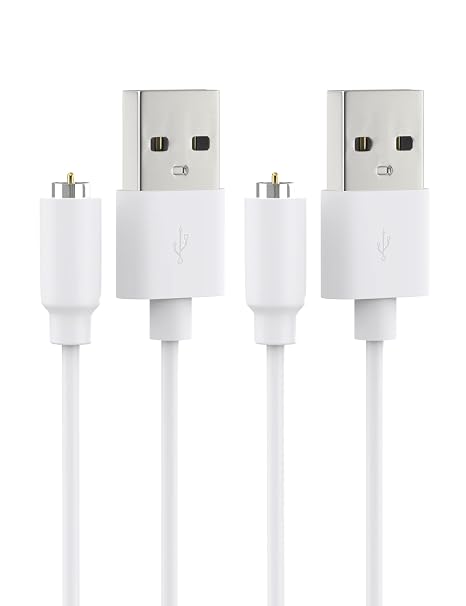 Magnetic USB DC Charger Cable Replacement Charging Cord - 2 Pack