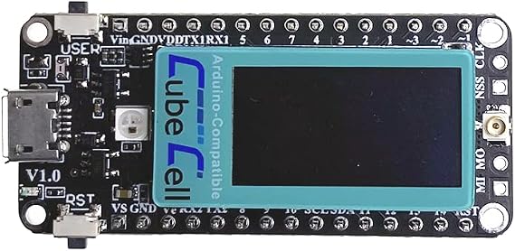 Heltec CubeCell LoRa Node Development Board Plus HTCC-AB02 with ASR6502 SX1262 Chip Can Connect Solar Panel and LoRaWAN 1.0.2 Support Compatible with Arduino (902-928MHz)