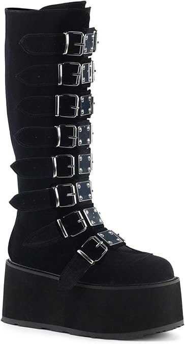 Demonia Women's Damned-318 Knee-high Boots