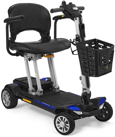 Golden Technologies Buzzaround Carry On Fold-Flat Travel Lithium Battery Mobility Scooter (Blue)