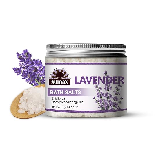 Sumax 300g Transparent Jar Lavender Scrub