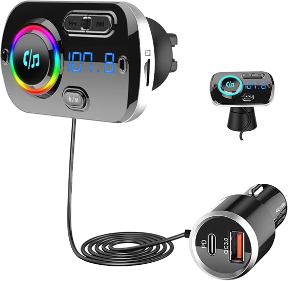 Sonru Bluetooth FM Transmitter with Cable