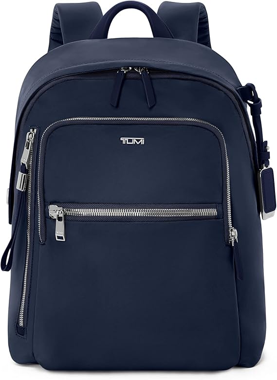 TUMI Voyageur Halsey Backpack, Holds Up to 14" Screens, Indigo/Silver
