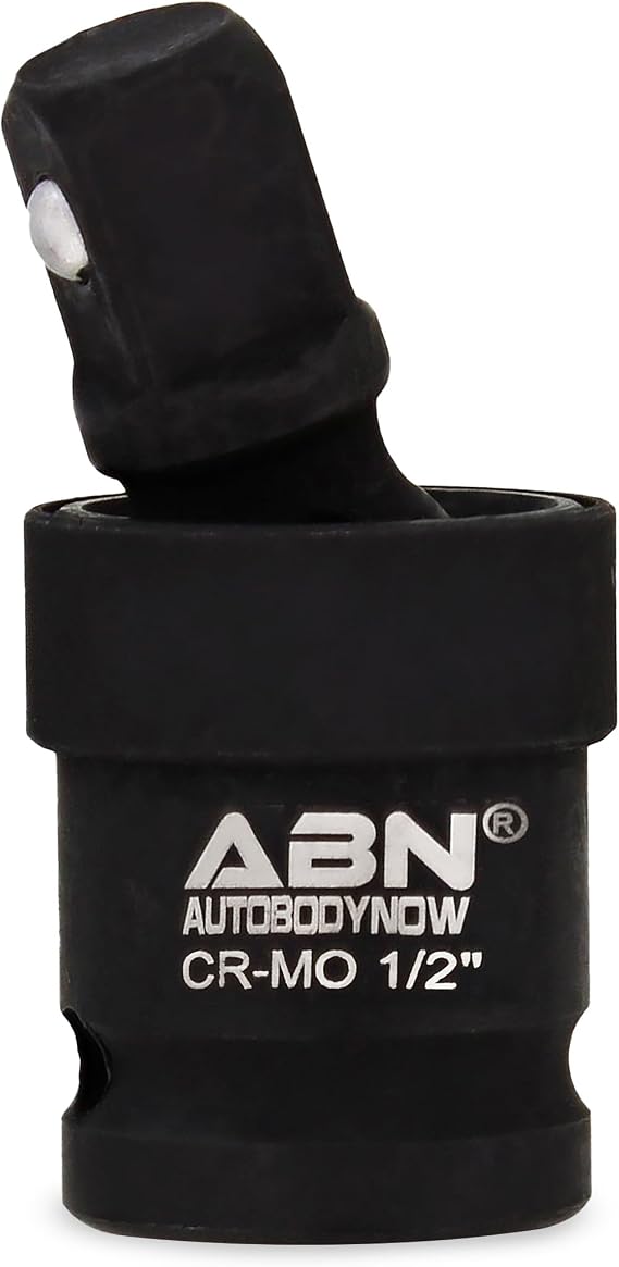 ABN Universal Impact Joint - 1/2in Square Universal Swivel Socket U Joint Ball Spring Design Flexible Socket Extension