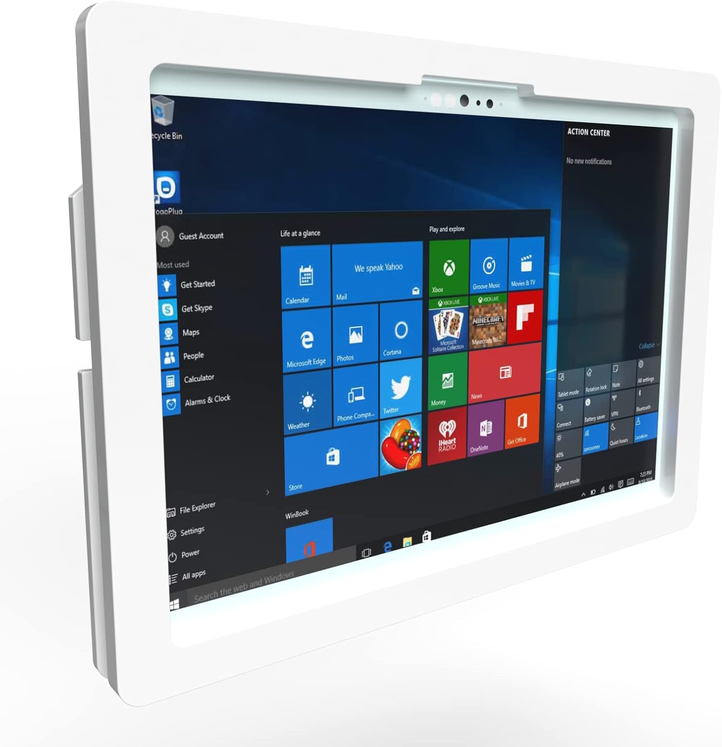 TABcare MS Surface Book 2 Security Anti-Theft Kit for Kiosk, POS, Store, Show Display VESA, White