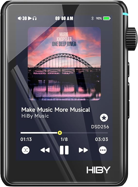 HiBy R3 II 2025 Hi-Res Audio Player - Dual DAC Chips, MQA Decoding, Qobuz/Tidal Player with Bluetooth 5.1, 3.5mm SE/4.4mm BAL Ports | Up to 2TB Expandable Storage