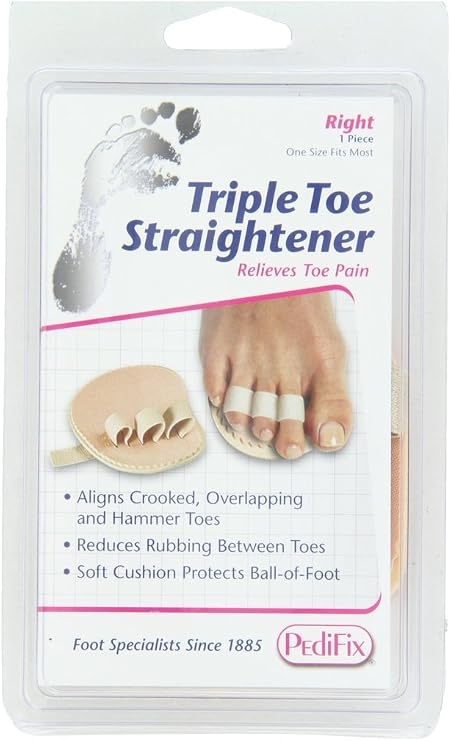 PediFix Triple Toe Straightener, Right Foot
