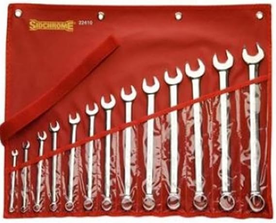 Sidchrome SCMT22410 Ring & Open End Spanner Set AF 13 Piece Set