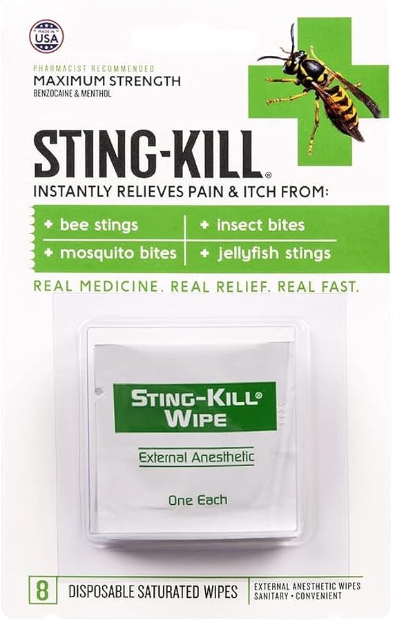 UVUBXT Health Enterprises Sting Kill Maximum Strength 8CT Pack of 1