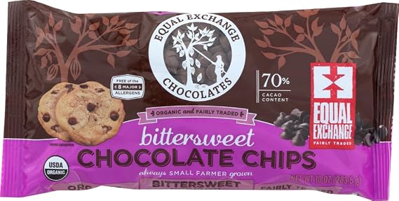 Equal Exchange Organic Chocolate Chips Bittersweet -- 10 oz - 2 pc