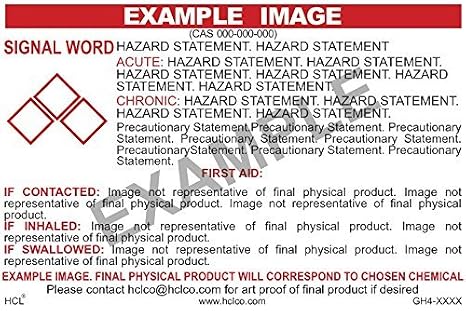 Propionic Acid GHS Label - 2" x 3" (Pack of 25)