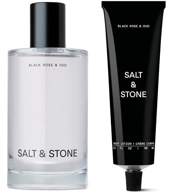 Salt & Stone Body Mist + Body Lotion Bundle | Black Rose & Oud