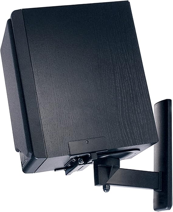 B-Tech BT77 Ultragrip Pro Speaker Mount, Set of 2, Side Clamp with Tilt and Swivel, Black