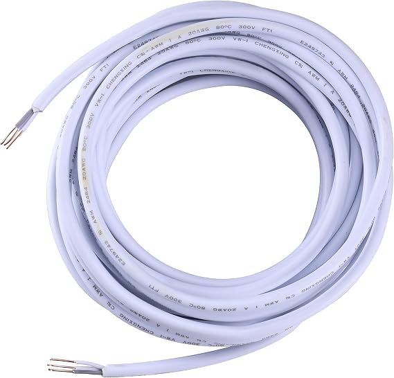 Pure Optics LED JUMP PUSH WIRE 25' Jumper Wire Spool for Under Cabinet Lighting, White