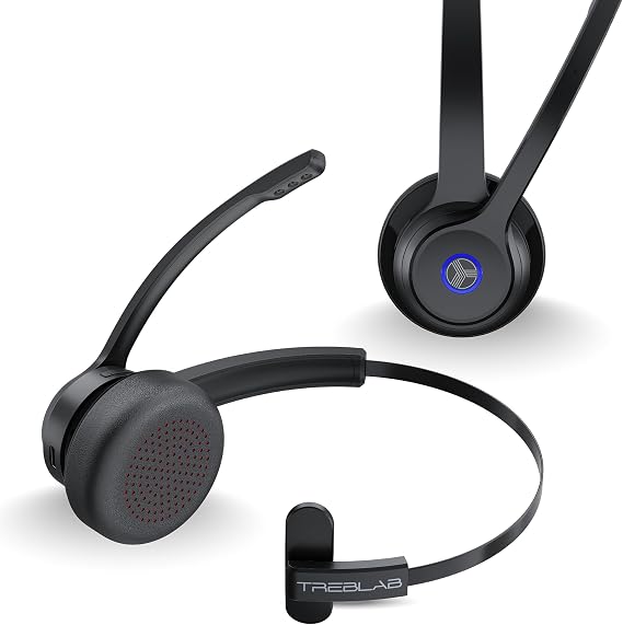 TREBLAB C7 - Single Ear Bluetooth Headset with Mic, Bluetooth 5.4, 60H