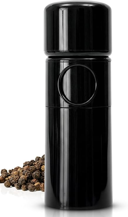 MAGNUM PEPPER GRINDER, Unicorn by TRE SPADE,Premium Manual Pepper Grinder with Steel Burrs, Adjustable Coarseness, High-Capacity Output, ABS Plastic, 6 Inch Small Size, Made in Italy