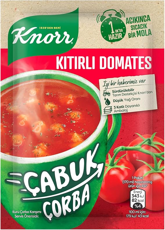 Knorr Çorba Kıtırlı Domates 22 g