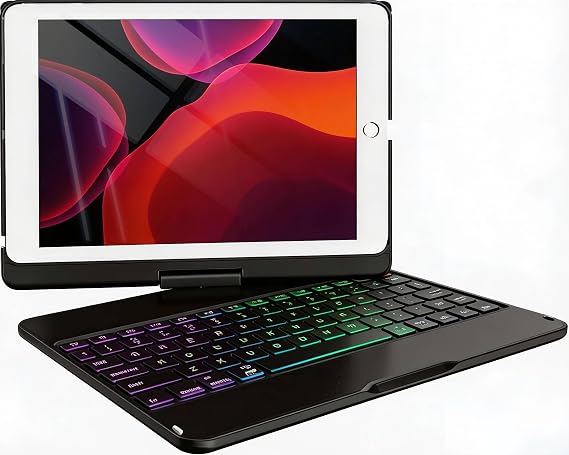 MMK for iPad 6th Generation Case with Keyboard, Black