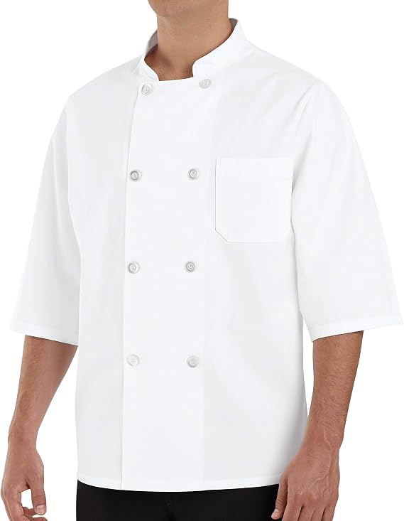 Chef Designs Men's 1/2 Sleeve Chef Coat