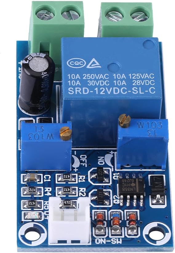Undervoltage Board, 12V Battery Low Voltage Cut Off Automatic Switch On Recovery Controller Module