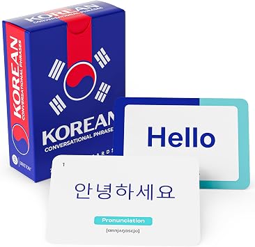 Korean Flash Cards with Audio 75 Conversational Phrases for Beginners & Travelers Learn Hangul Pronunciation & Common Expressions Study Aid for Classroom, Homeschool & Self Learning Briston