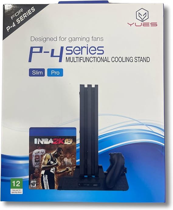 Playstation 4 Uyumlu Fonksiyonel Stand Fanlı Oyun Stand Şarj Standı (PS4 FAT/SLİM/PRO UYUMLU)