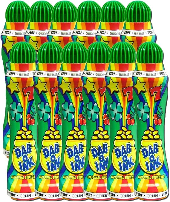 Dab-O-Ink Bingo Dauber 3oz Dozen (Green)