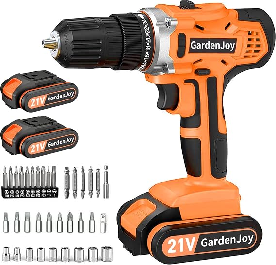 Gardenjoy 21v drill-orange-2B-L