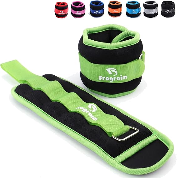 Ankle Weights for Women, Men and Kids - 1/2/3/4/6/8/10/12/15/20 LBS 1 Pair Strength Training Wrist/Leg/Arm Weight with Adjustable Strap for Jogging, Gymnastics, Aerobics, Home Fitness, Physical Therapy