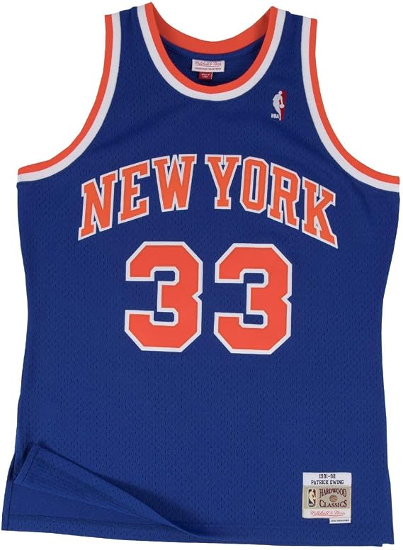 Mitchell & Ness Men's Patrick Ewing New York Knicks NBA Throwback HWC Jersey