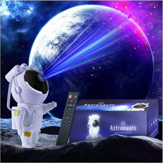 Astronaut Projector, Space Projector for Bedroom Star Night Light, Galaxy Lights for Bedroom Aesthetic, Space Buddy Room Decor Accessories, Tiktok Trend Gift for Kid Adult