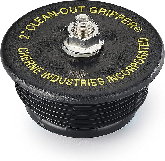 Cherne 270168 Gripper 2 in. Black Mechanical Clean Out Plug