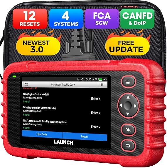 LAUNCH OBD2 Scanner CRP129X V3.0 Elite Scan Tool, 12 Resets Lifetime Update
