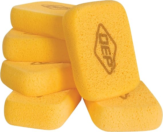 QEP 70005Q-6D 7.5 Inch x 5.5 Inch x 1.875 Inch Grouting, Cleaning and Washing Sponge, X-Large, 6-Pack