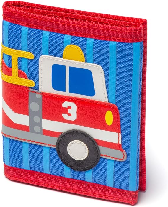 Stephen Joseph Unisex Kids Toddler Wallet, Firetruck, 3T, 4T, 5T, 6X, toddler, preschool, school, SJ5201