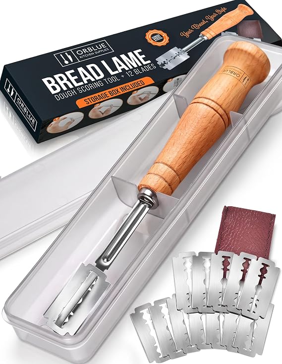 Orblue Bread Lame, Dough Scoring Tool with 12 Blades